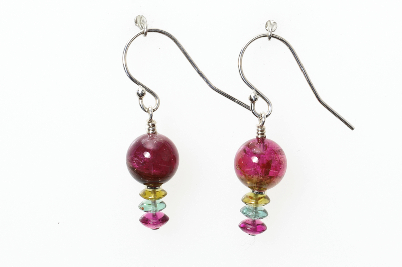 Tourmaline/ss Earrings